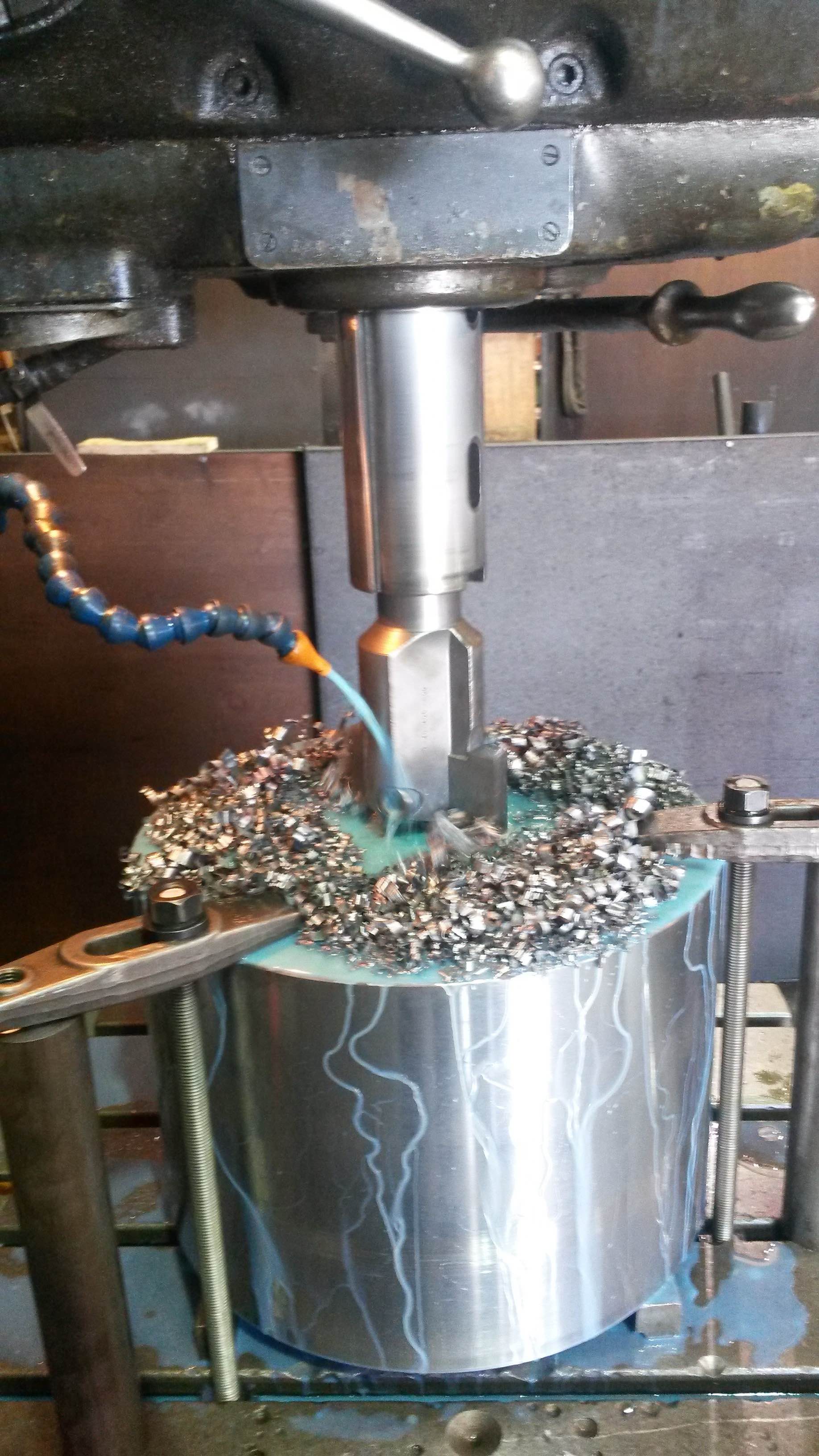 Drilling a 6 inch hole