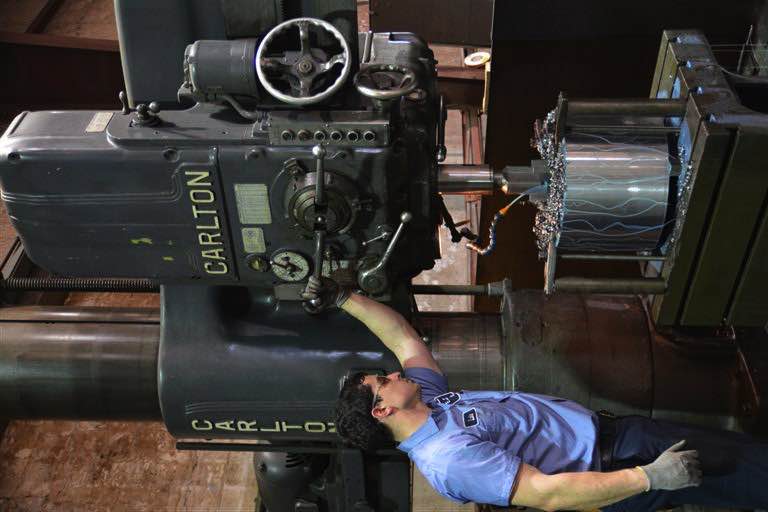 Shop floor — drill press